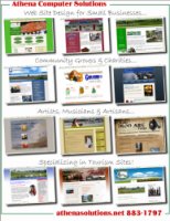 Samples of Athena's websites...