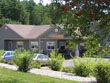 front entrance in summer