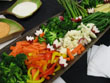 crisp healthy veggies and home made dips
